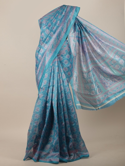 

Pothys Blue Floral Saree