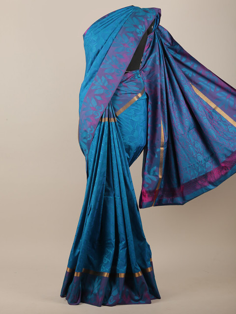 

Pothys Blue & Pink Woven Design Art Silk Saree