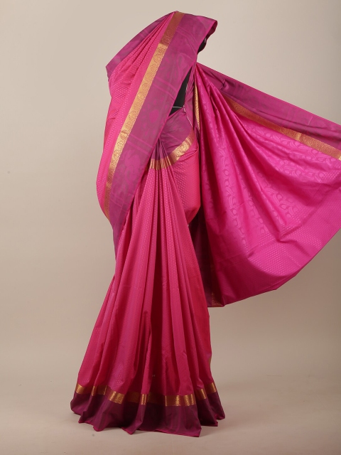

Pothys Pink & Purple Woven Design Art Silk Saree