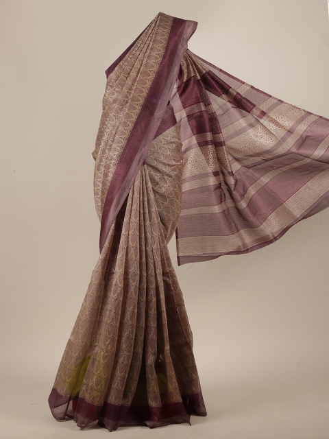 

Pothys Tan Ethnic Motifs Saree