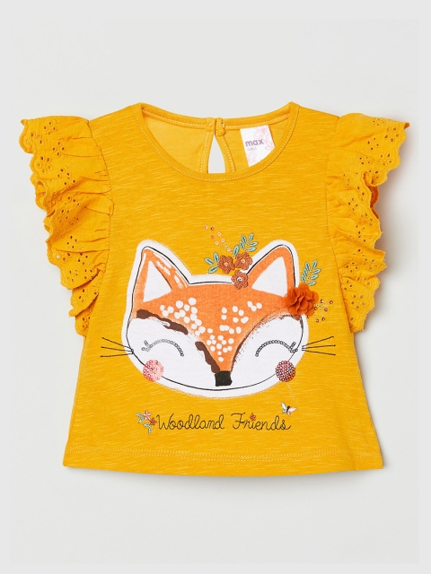 

max Yellow Regular Top