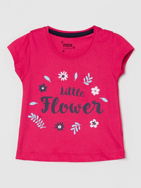 

max Red & Charcoal Regular Top