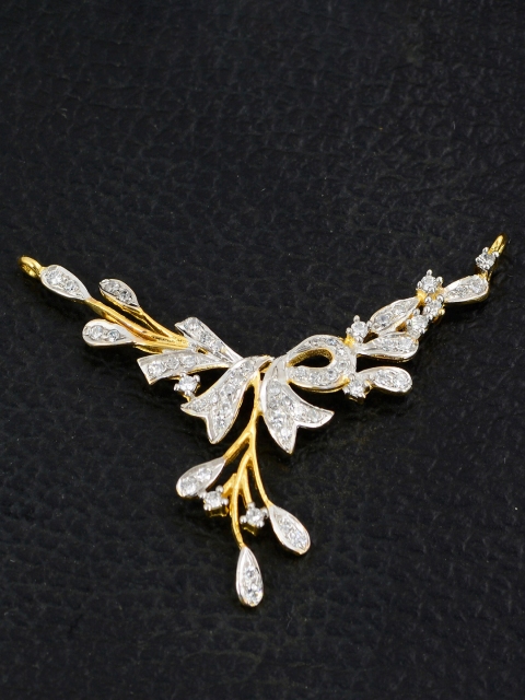 

Silgo Gold-Plated Stone-Studded Pendant