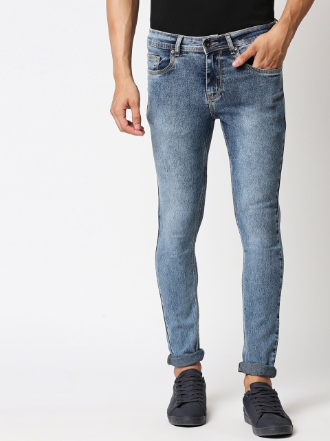 

High Star Men Blue Slim Fit Heavy Fade Stretchable Jeans