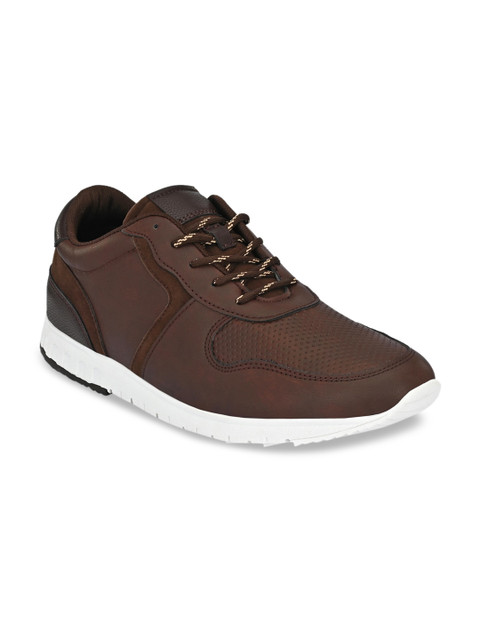 

Fentacia Men Brown Perforations Regular Sneakers