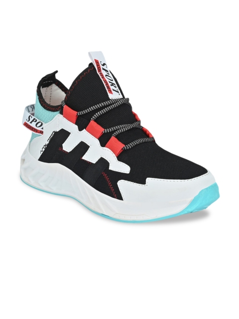 

AfroJack Men Black Colourblocked Sneakers