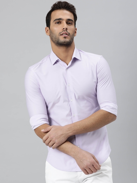 

RARE RABBIT Men Purple Slim Fit Opaque Casual Shirt