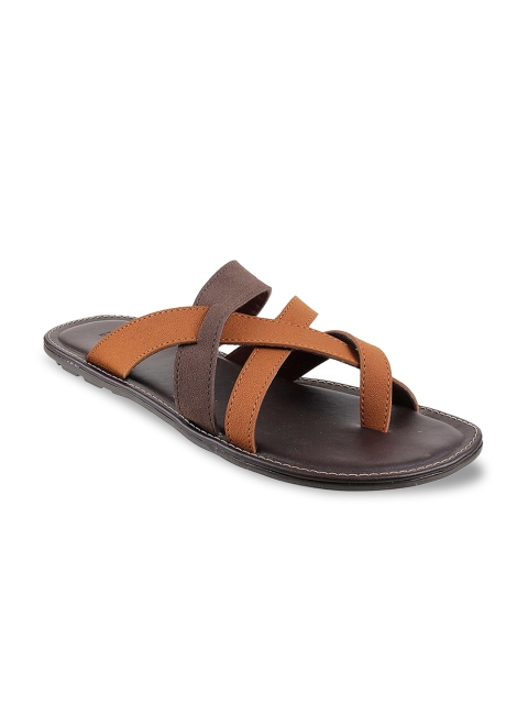 

Mochi Men Tan & Brown Comfort Sandals