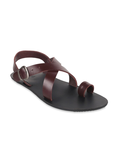 

Mochi Men Maroon & Black Comfort Sandals