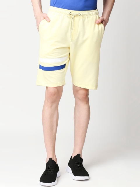 

Bewakoof Men Yellow Regular Shorts