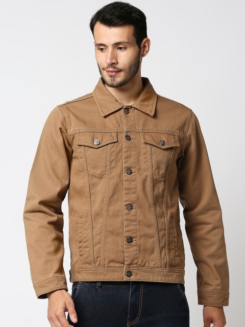 

High Star Men Rust Brown Denim Jacket