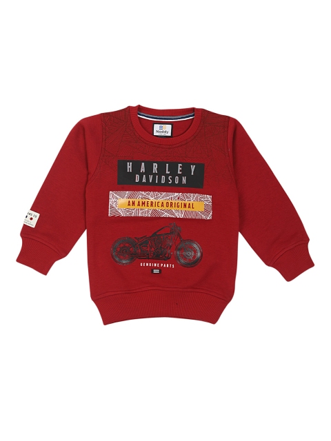 

Noddy Boys Maroon Printed Sweatshirt