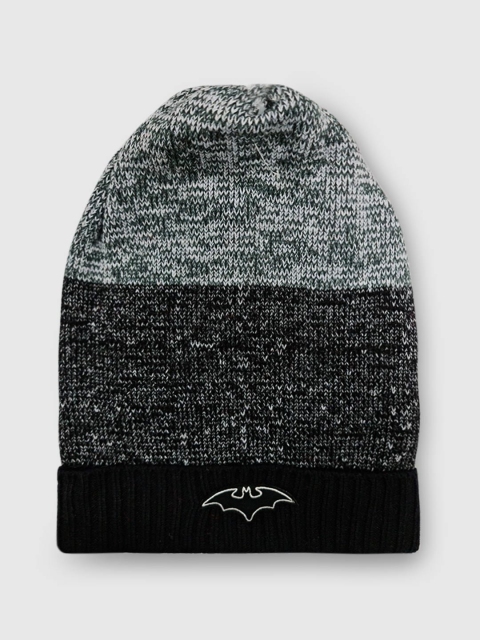 

Free Authority Men Grey & Black Batman Featured Self Design Beanie