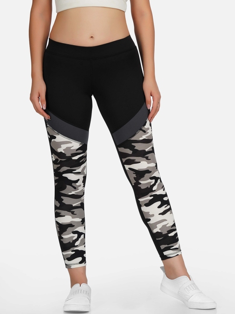 

NEU LOOK FASHION Women Black Printed Gym Tights