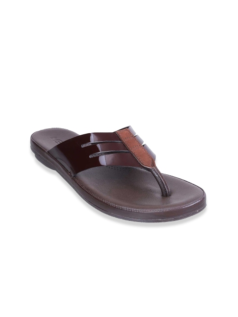 

Metro Men Maroon Leather Comfort Sandals