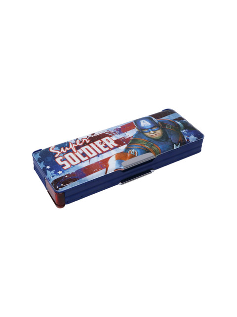 

Marvel Boys Blue & Red Captain America Magnetic Pencil Box - HMSOPC 73336-AV