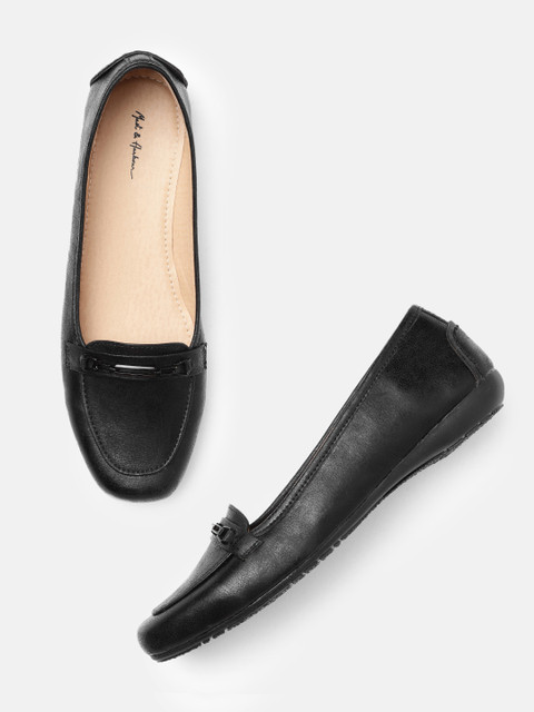 

Mast & Harbour Women Black Solid Ballerinas
