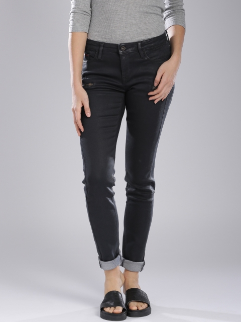 

Tommy Hilfiger Women Navy Skinny Fit Mid-Rise Clean Look Jeans, Navy blue