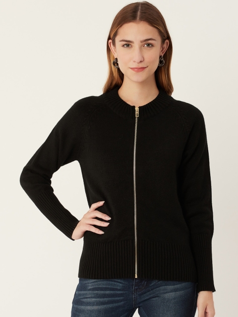 

Madame Women Black Solid Cardigan