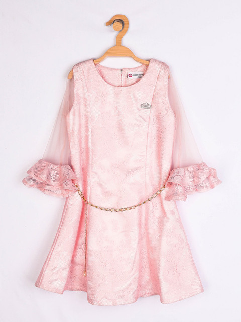 

Peppermint Pink Net A-Line Dress