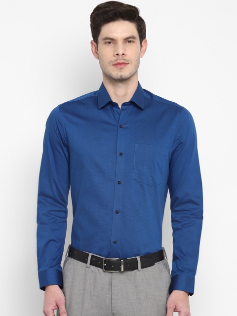 

Turtle Men Blue Slim Fit Opaque Formal Shirt