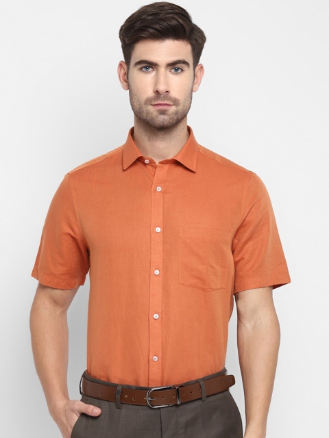 

Turtle Men Orange Opaque Casual Shirt
