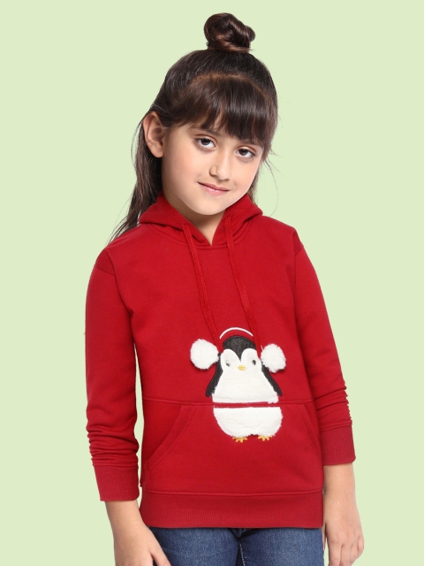 

GOJI Unisex Kids Maroon Hooded Sweatshirt