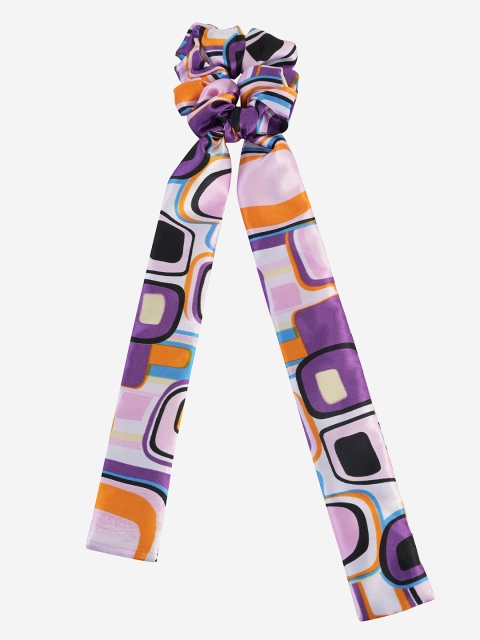 

BuckleUp Women Purple & Orange Ponytail Holder