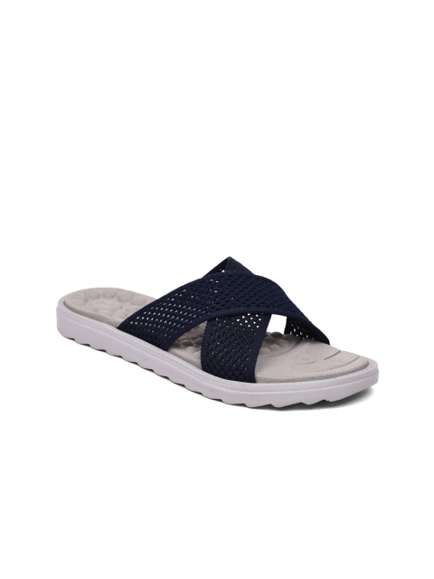 

Liberty Women Navy Blue PU Flatform Sandals