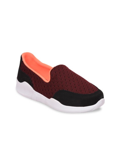 

Liberty Women Maroon Woven Design Slip-On Sneakers