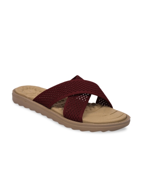 

Liberty Maroon Woven Designed Sandals
