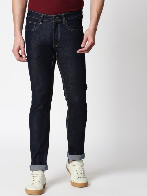

Bewakoof Men Navy Blue Stretchable Cotton Jeans