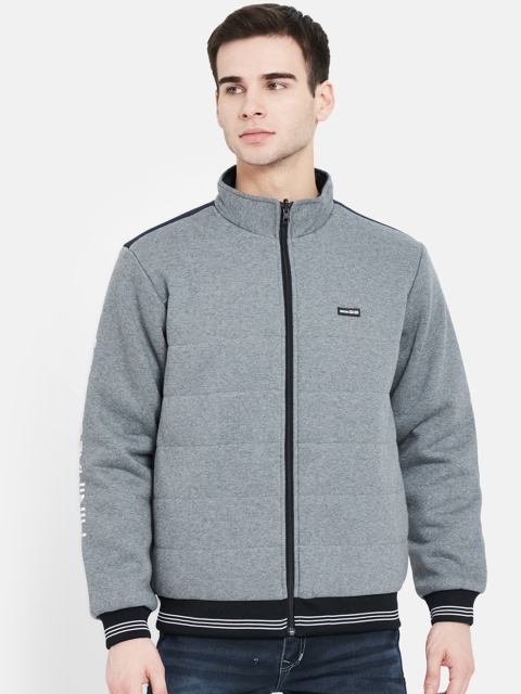 

Octave Men Grey Front-Open Sweatshirt