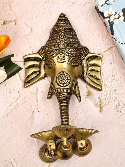 

Archies Gold-Toned Ganesha Wall Hanging Showpiece