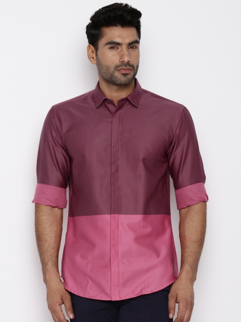 

V Dot by Van Heusen Men Pink Casual Shirt