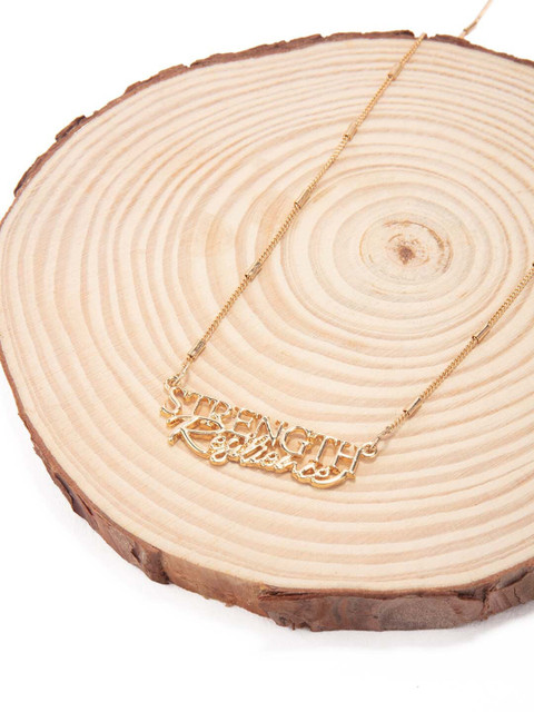 

Lilly & sparkle Gold-Toned Gold-Plated Necklace
