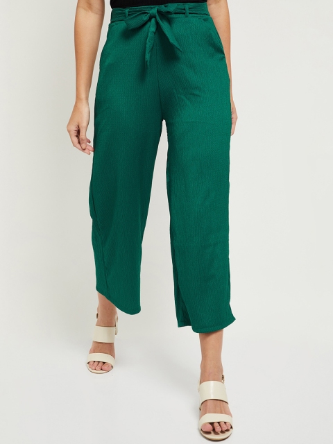 

max Women Green Culottes Trousers