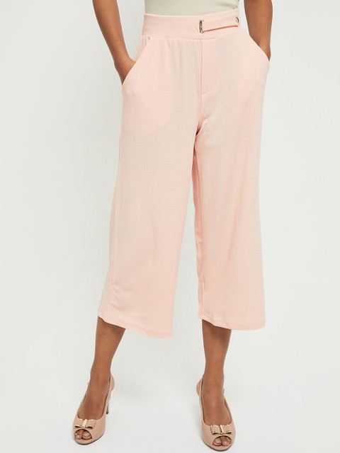 

max Women Pink Culottes Trousers