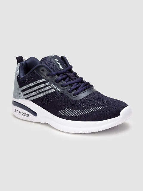 

ASIAN Men Navy Blue Mesh Running Non-Marking Shoes