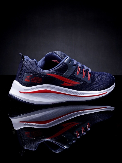 

ASIAN Men Navy Blue Mesh Running Non-Marking Shoes