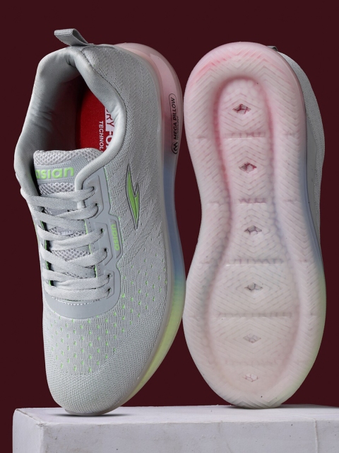 

ASIAN Men Grey Missile-01 Mesh Regular Running Shoes
