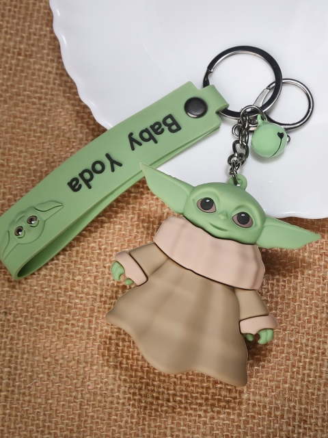 

Bismall 3D Baby Yoda Keychain, Brown