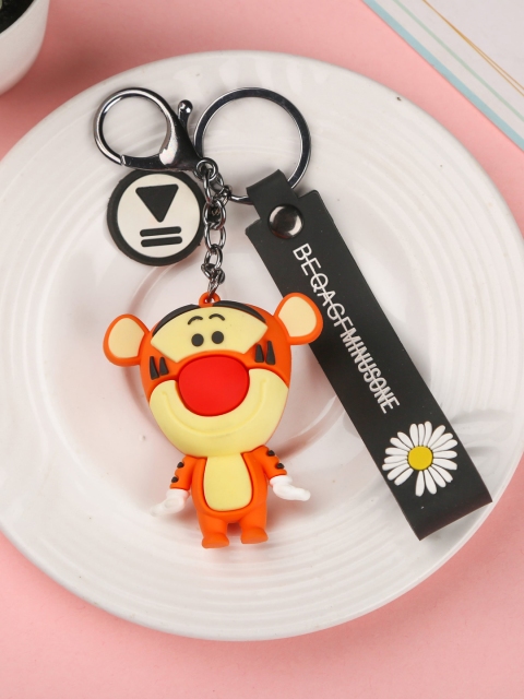 

Bigsmall Unisex 3D Winnie the Pooh Tigger Keychain, Red