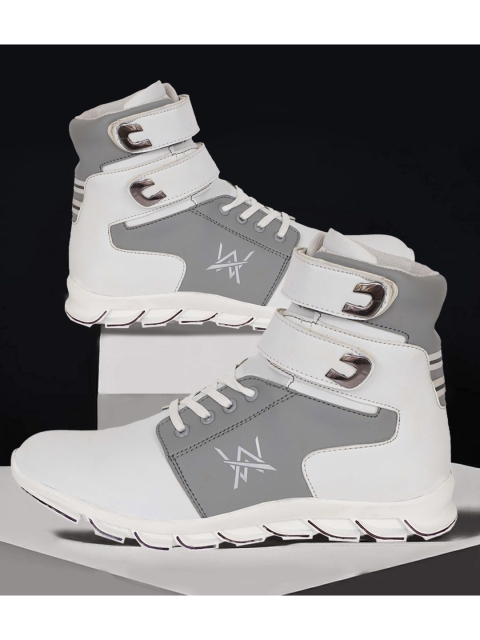 

Woakers Men Grey Colourblocked Sneakers