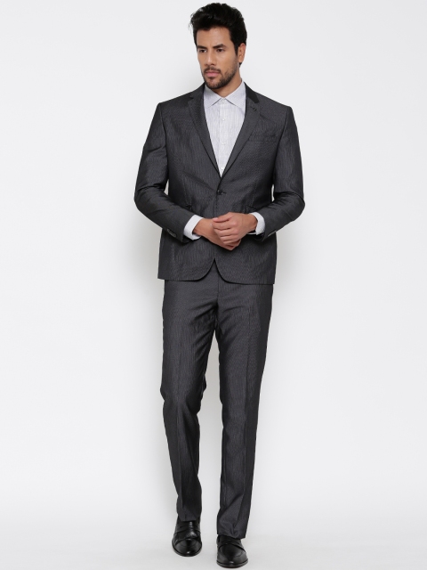 

Van Heusen Charcoal Grey Single-Breasted Slim Fit Formal Suit