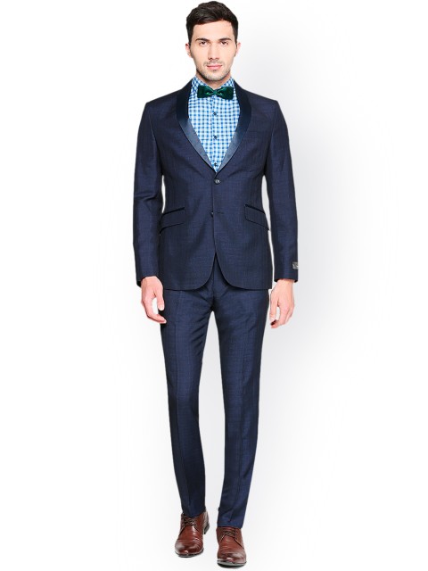 

Van Heusen Blue Single-Breasted Slim Fit Formal Suit