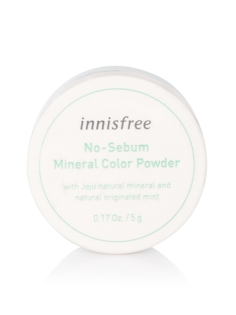 

Innisfree No-Sebum Mineral Color Powder - Green 2, White