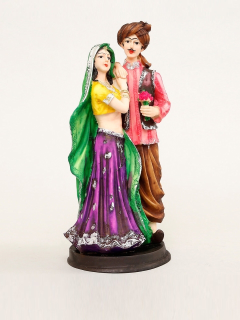

Ferns N Petals Multicolored Lovely Rajasthani Couple Standing Figurine, Multi