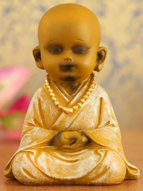 

Ferns N Petals Biege Serene Monk Idol, Beige