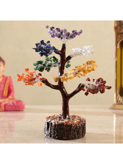 

Ferns N Petals Multicolored Quintessential Seven Chakra Wish Tree, Multi